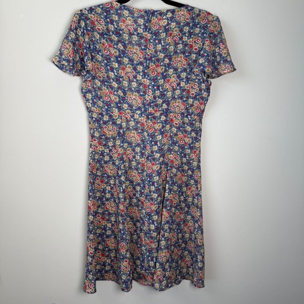 Gunne Sax Jessica McClintock Vintage Ditsy Floral Mini Dress Sz 9/10 - Picture 9 of 10